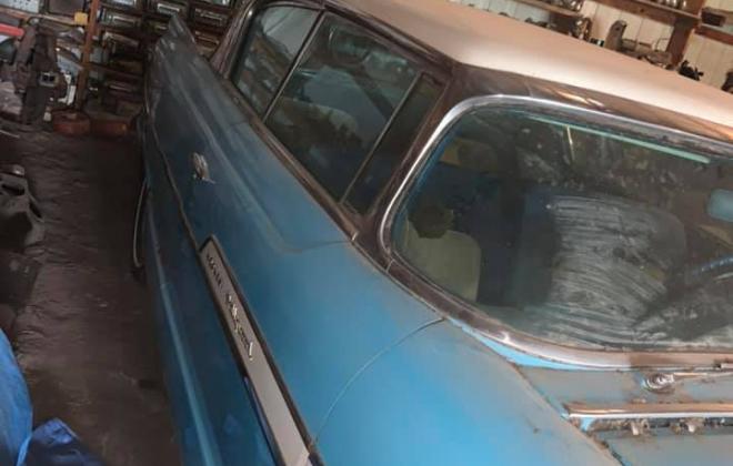 Blue and white Hudson Hollywood Hardtop Coupe 1957 barn find unrestored (5).jpg