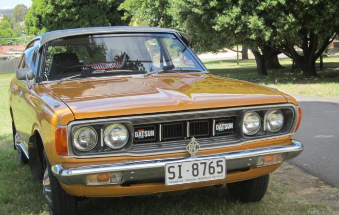 Burnt Orange Datsun 180B Sedan unrestored original Australia (4).jpg