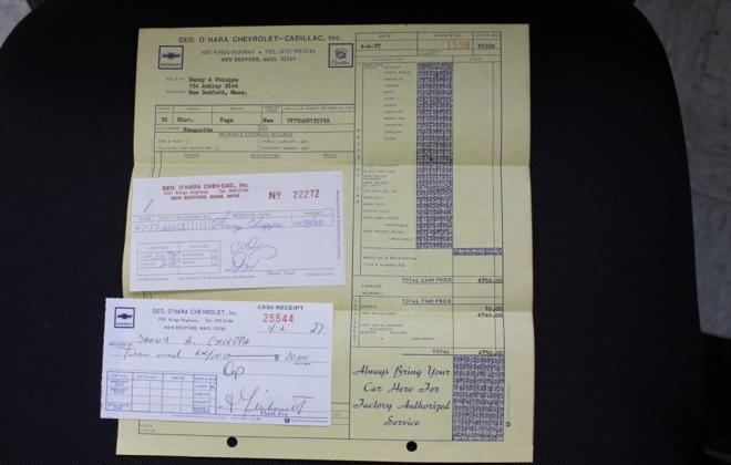 CHevy Vega Cosworth Original sales receipts and documentation images (4).jpg