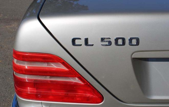 CL500 rear badge 1997 model C140 Mercedes.jpg
