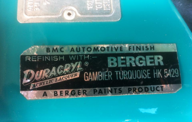 Clubman GT paint sticker label.png