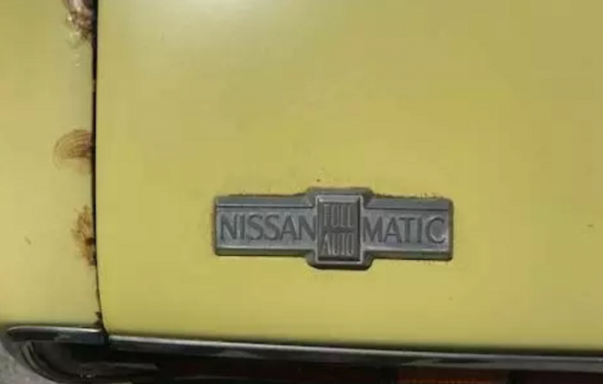 Datsun 180B SSS automatic transmission badge trunk image.png