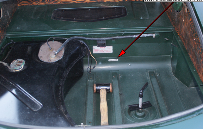E-Type body number tag location in rear trunk.png