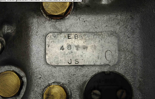E-type XK-E Moss gearbox number.png