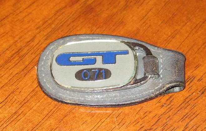 EB Falcon GT numbered key fob keyring badge.png