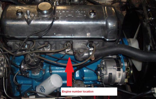 Engine numver location Datsun U20 2000 roadster engine umber.jpg