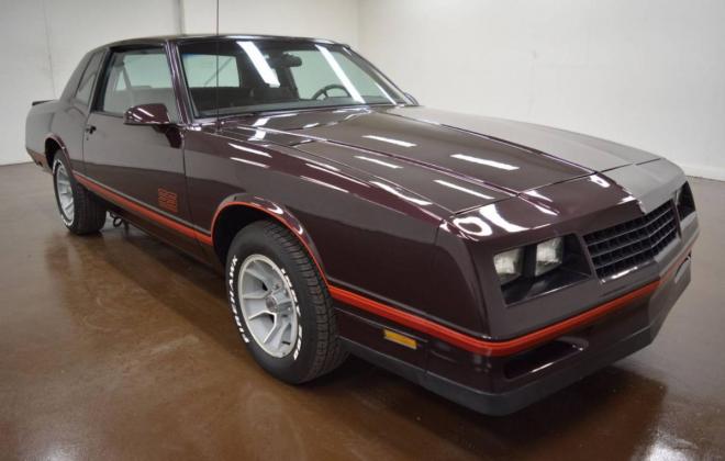 Exterior images 1987 Chevy Monte Carlo SS Aerocoupe Maroon burgundy paint (27).jpg
