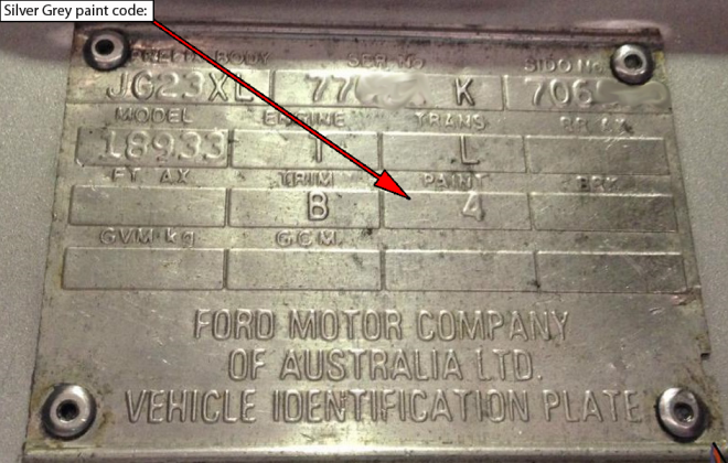 Ford XD ESP chassis plate paint code location (6).png