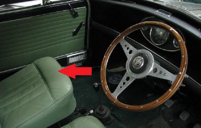 Green interior Mini COoper S MK1 Australia.jpg