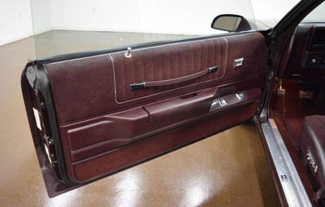 Interior images 1987 Chevy Monte Carlo SS Aerocoupe Maroon burgundy paint (23).jpg