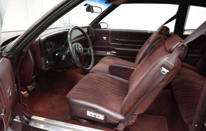 Interior images 1987 Chevy Monte Carlo SS Aerocoupe Maroon burgundy paint (24).jpg