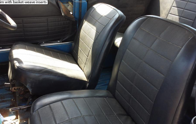 Leyland Mini Clubman GT black seats Australia trim.png