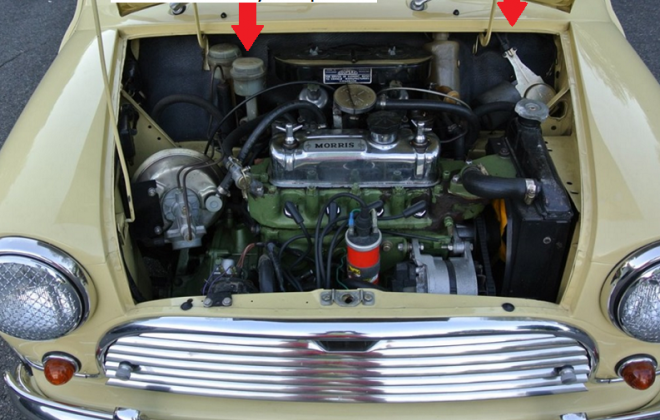 MK2 1970 engine bay showing MK2 Cooper S Australia body number locations.png