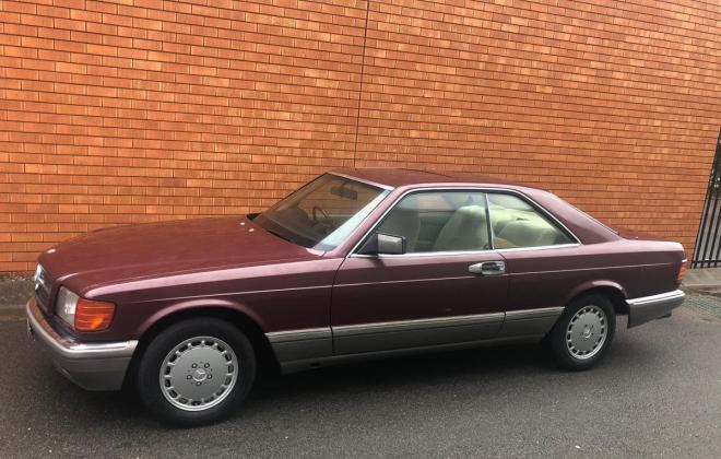 Maroon burgundy Mercedes 560 SEC coupe Australia W126 images (7).jpg