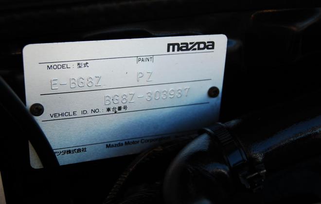 Mazda Familia GTR chassis plate chassis number.JPG