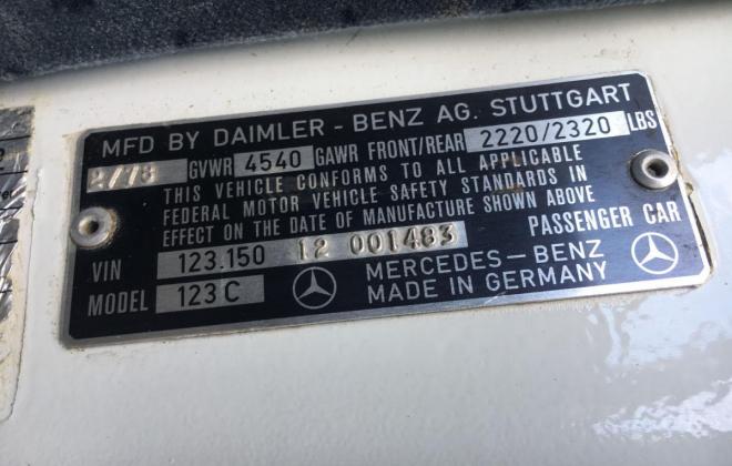 Mercedes 300CD VIN plate.jpg