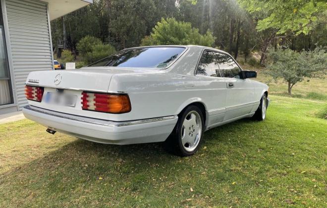 Mercedes 560SEC White Australian delivered low KM (2)df.jpg