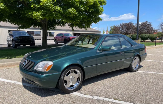 Mercedes C140 W140 coupe aspen Green 1999 rare (17).png