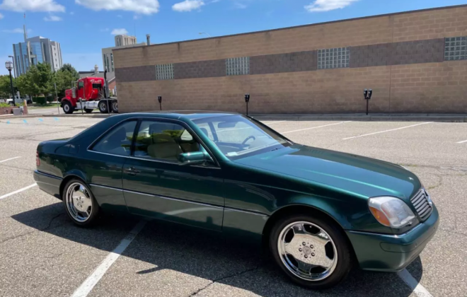 Mercedes C140 W140 coupe aspen Green 1999 rare (2).png