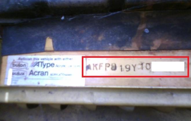 Moke serial number on radiator shroud.jpg