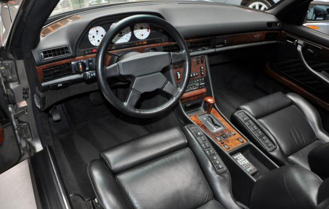 N C126 Mercedes 560SEC AMG Widebody interior black leather (11).JPG