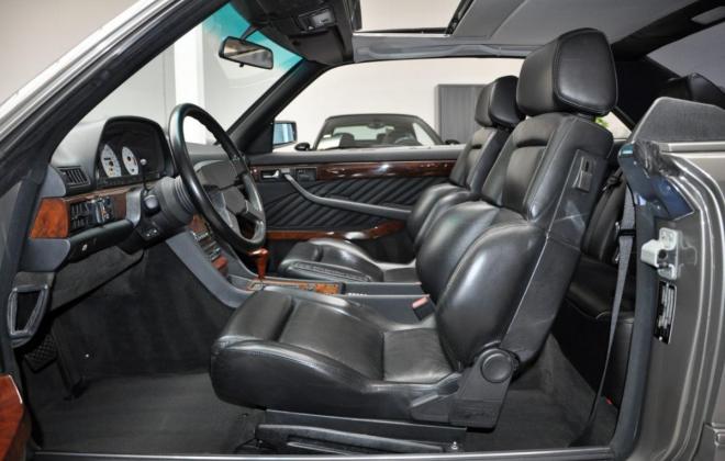 N C126 Mercedes 560SEC AMG Widebody interior black leather (13).JPG