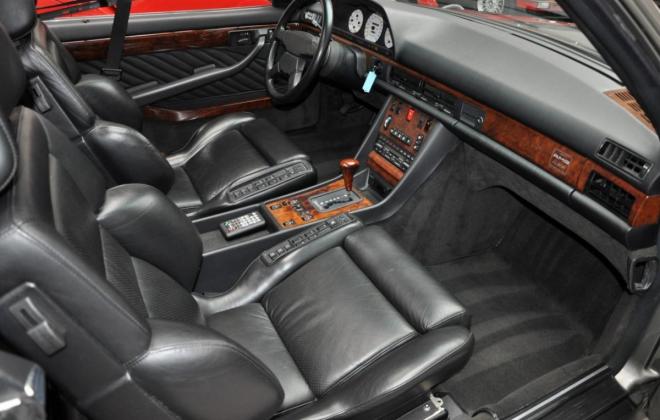 N C126 Mercedes 560SEC AMG Widebody interior black leather (15).JPG