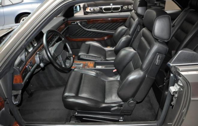 N C126 Mercedes 560SEC AMG Widebody interior black leather (5).JPG