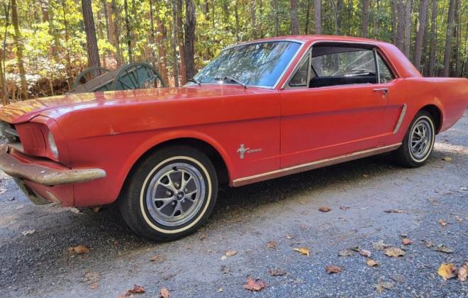 Original Rangoon Red Ford Mustang 1964 unrestored for sale exterior images (1).jpg