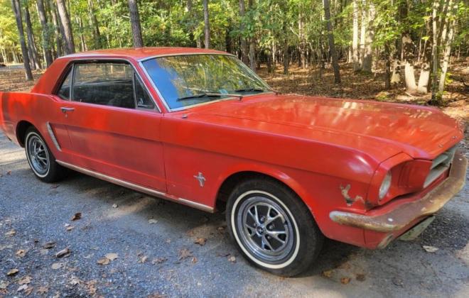 Original Rangoon Red Ford Mustang 1964 unrestored for sale exterior images (5).jpg