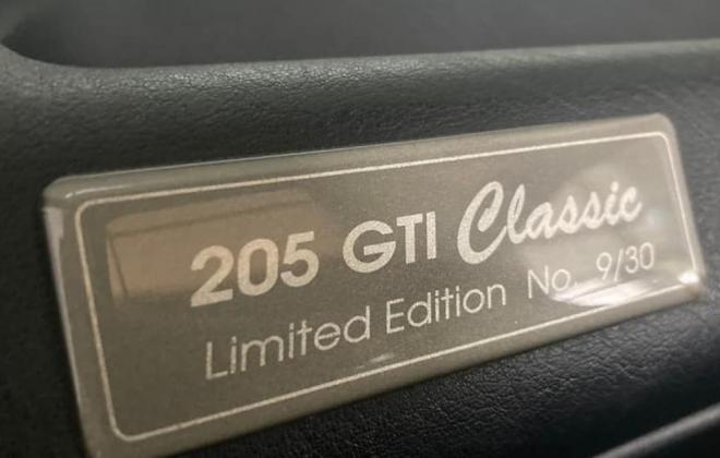 Peugeot 205 GTi Classic 1994 Build number 9 for sale Australia (10).jpg