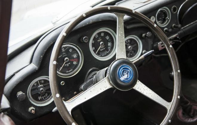 Pre Production Aston Martin DB4 Series I Steering wheel and dashboard cluster.jpg