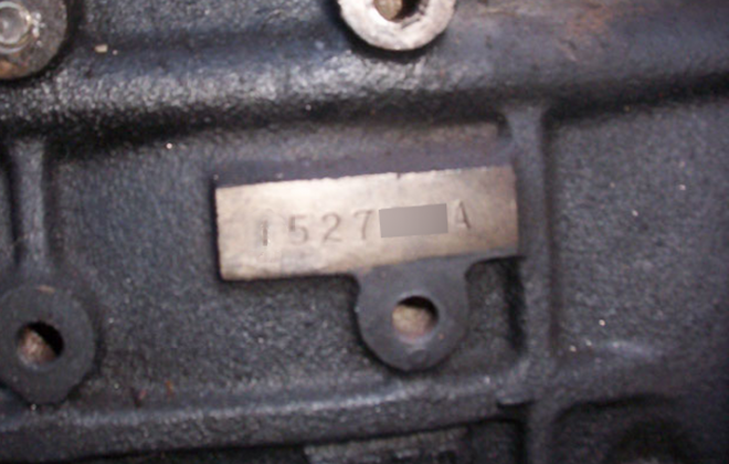 RB30 engine number location GTS1 skyline.png