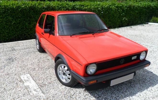 vw golf mk1 red