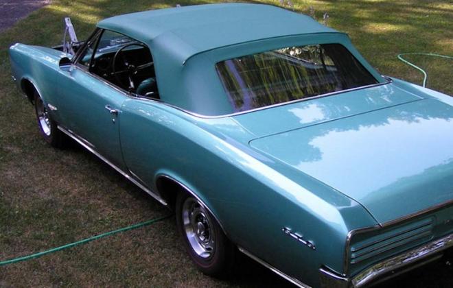 Turquoise Convertible Top 1966 Pontiac GTO.jpg