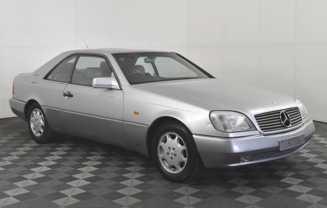 Two tone silver 1993 Mercedes C140 S500 Australian delivered for sale (3).jpg