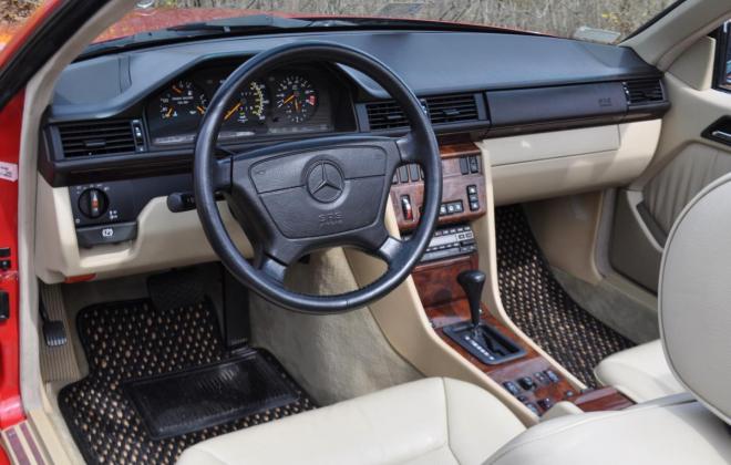 W124 Mercedes 300CE Cabriolet red with creme interior images Classic Register (19).jpg