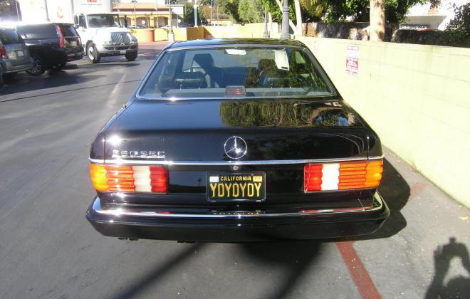 For sale 1991 Mercedes 560 SEC coupe C126 Pasadena California black (5).JPG