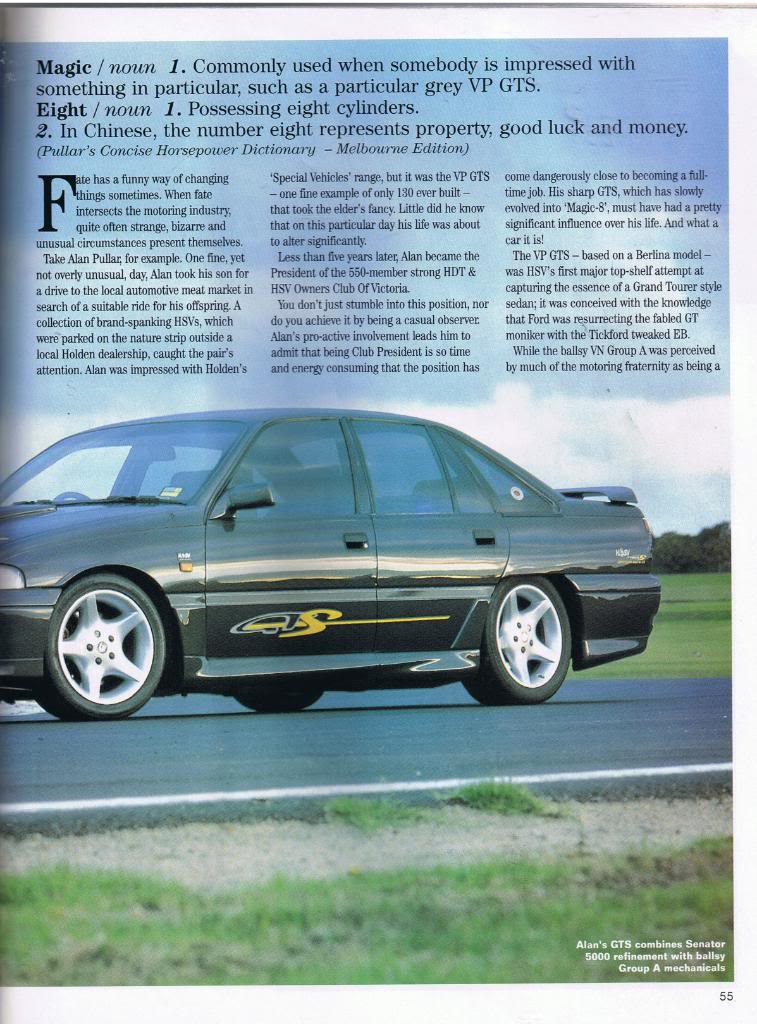 INFO GUIDE: 1992 Holden (HSV) VP GTS | Classic Register