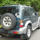 Mitsubishi Pajero Short SWB 3 door NJ green on silver exterior images 1996 (7).png