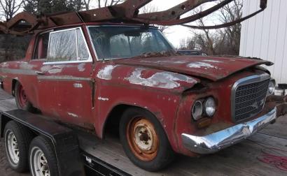 1963 Studabaker Lark Daytona hardtop red images wreck unrestored (20).jpg