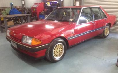 1983 Hermitage Red fuel injected 6 cylinder Ford XE ESP Fairmont Ghia (1).JPG