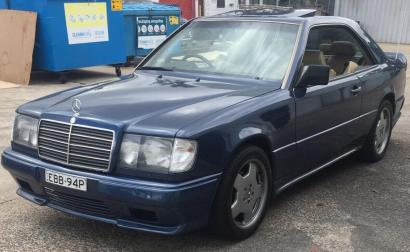 1989 Deep Blue Mercedes 300CE coupe (2).jpg