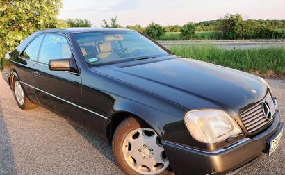 Dark Grey 1993 Mercedes 500SEC C140 (5).jpg