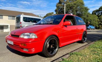 Red 1994 Suzuki Swift GTi hatch Sydney Australia for sale (7).jpg